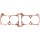 COMETIC-Cylinder Base Gasket, Copper, 0,25mm Thickness, 83,4mm Bore Size. For all Z1, KZ 900 A4, KZ 1000 A/MKII/ST, Z 1R, KZ1000J/R, GPZ 1100 B/UT 73-84