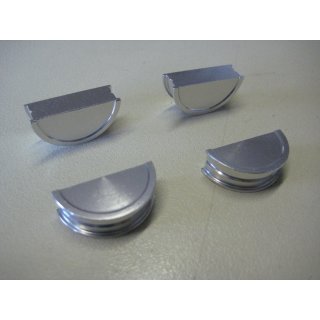 4er-Satz Alu-Nockenwellenhalbmonde MADE IN JAPAN, gefräst, Aluminium natur, für alle Z 1, Z 900 A4, Z 1000 A/Z1R/MKII/ST `72-`79
