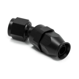 Alu-Fitting ANO-TUFF, 30° Rohr, -D8 (3/4-16UNF), schwarz eloxiert