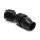 Alu-Fitting ANO-TUFF, 30° Rohr, -D8 (3/4-16UNF), schwarz eloxiert