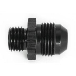 Aluminium screw-in adapter ANO-TUFF, -D8 x M18 x 1.5, black anodized