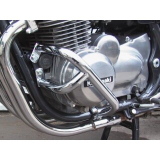 FEHLING-Sturzbügel, Satz, Stahl verchromt inkl. Anbauteile für KAWASAKI ZR550/750 Zephyr