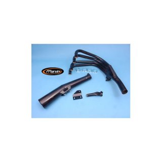 MARVING-MASTER-4-1 exhaust system made of black chrome-plated steel, for GPZ 750 UT `83-`85, without TÜV-certificate!