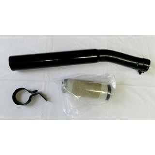 MARVING-RACING silencer, black chrome, for all MARVING down pipes