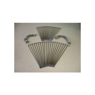 Spoke kit for original rear wheel, 2,15 x 18, stainless steel, replica, for all CB 750 KZ `78-`79