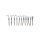 3-piece ABM stainless steel brake lines, front, with silver anodised fittings; for all HONDA CB 1000 F
