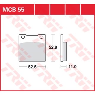 LUCAS-Bremsbeläge MCB55, vorne, für CB 750 KZ (RC01)
