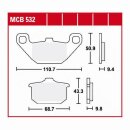 LUCAS-Bremsbeläge MCB532, hinten, GPZ750UT/Turbo,...