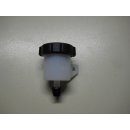 Plastic brake fluid reservoir 15ml, outlet vertical down