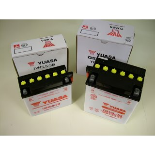 Batterie YB12A-A für alle HONDA CB 350 Four, CB 400 Four und KAWASAKI Z 750 E, L, H, GPZ 750 (KZ750R)
