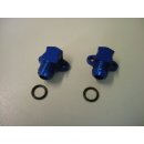 Pair, oil cooler engine adapter for Z 1000 R, GPZ 1100...
