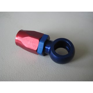 Aluminium single banjo fitting STD, -D8 (3/4-16UNF), bore DMR: 16mm