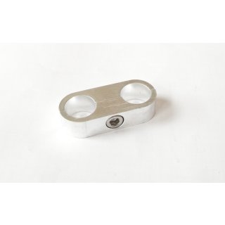 Aluminium hose clamp, -D8, chrome-plated, price per unit