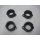 Inlet Rubber, kit, isolator between carburetor and cylinder head for Z 1000 J/R, GPZ 1100 B2, Z 1100 R, Z 1100 ST.