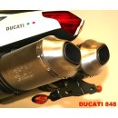 Conversion kit for license plate holders of DUCATI 848...
