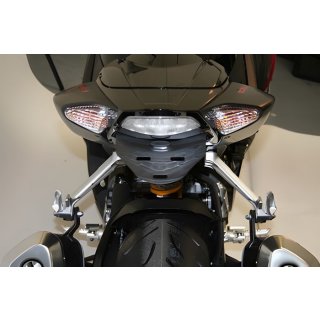 Conversion kit for license plate holder of all SUZUKI GSX-R 1000 2007-2008, incl. LED license plate light and mounting instructions