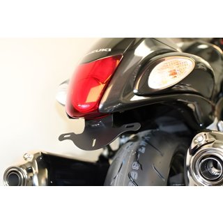 Conversion kit for license plate holders of all SUZUKI GSX-R 1300 Hayabusa from 2008, incl. LED license plate light and mounting instructions