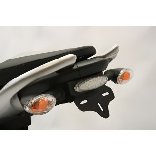 Umbaukit für Kennzeichenhalter von allen SUZUKI 650 GLADIUS ab 2009, inkl. LED-Kennzeichenbeleuchtung und Anbauanleitung