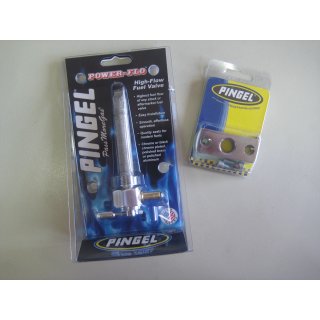 PINGEL-Benzinhahn, 1 Ausgang mit Reserve für alle KAWASAKI Z 650 B/C/D/E `77-`84, 46mm Flansch