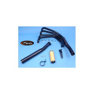 MARVING-RACING-4-1 Auspuffanlage aus schwarzverchromtem Stahl, für Z 550 GP Uni-Trak, ohne TÜV-Gutachten!