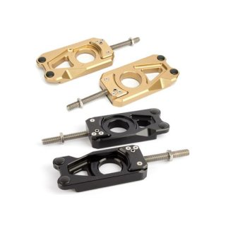 GILLES-Kettenspanner TCA.GT, CNC gefräst, in schwarz eloxiert, für alle Kawasaki ZX-10R ab `11