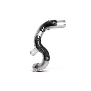 AKRAPOVIC link pipe made of titanium for high position, TÜV-homologated, for BMW R NINE T from 2014